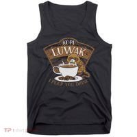 Kopi Luwak Palm Civet Fermented Coffee I Poop You Drink Fun Tank Top thumb 0