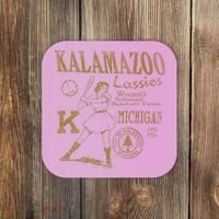 Kalamazoo Lassies Professional Women Baseball Team Coaster thumb 0