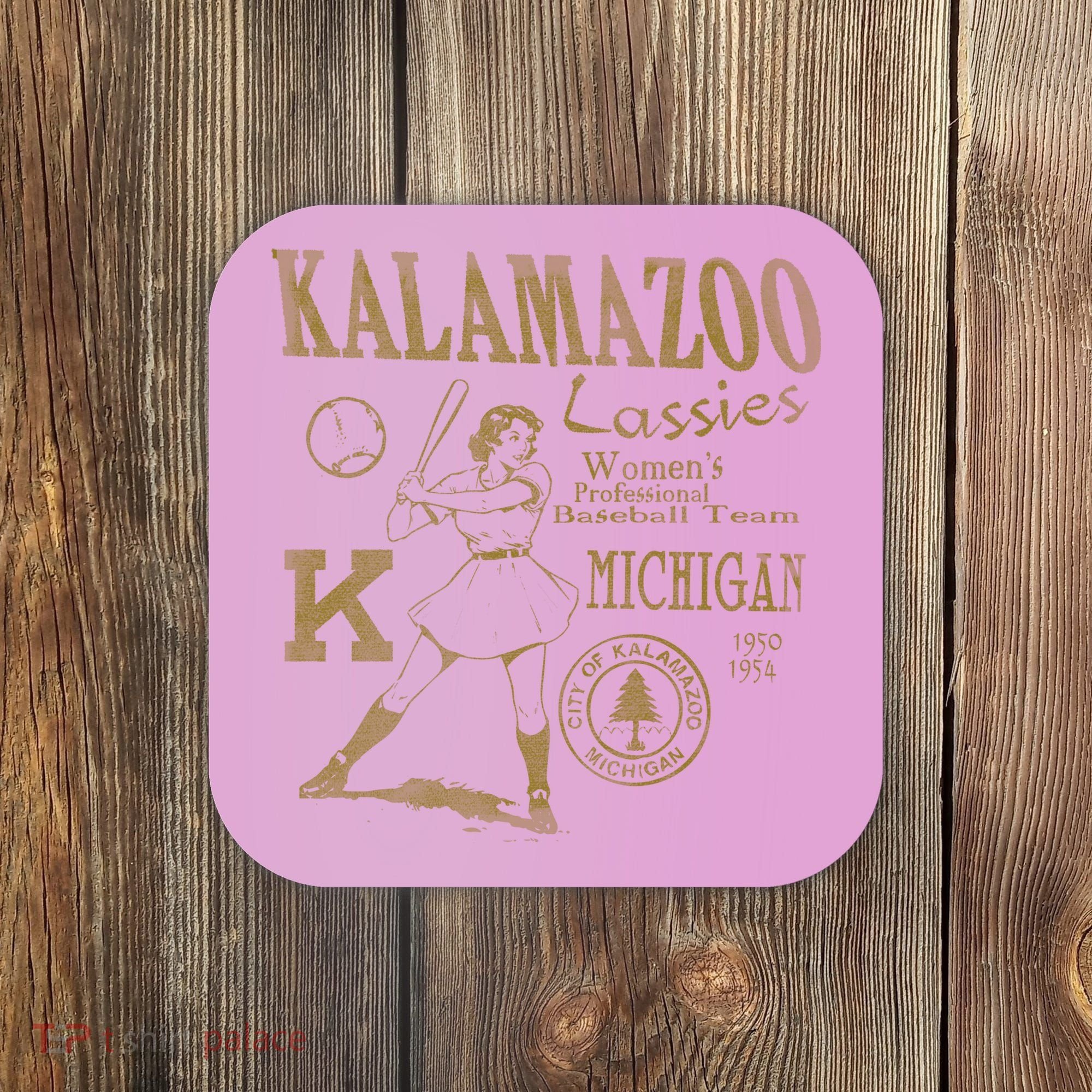Kalamazoo Lassies Professional Women Baseball Team Coaster