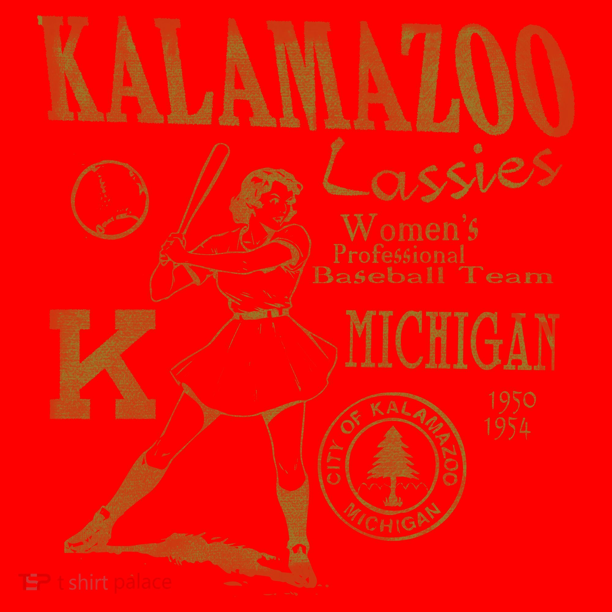 Kalamazoo Lassies Professional Women Baseball Team Santa Hat