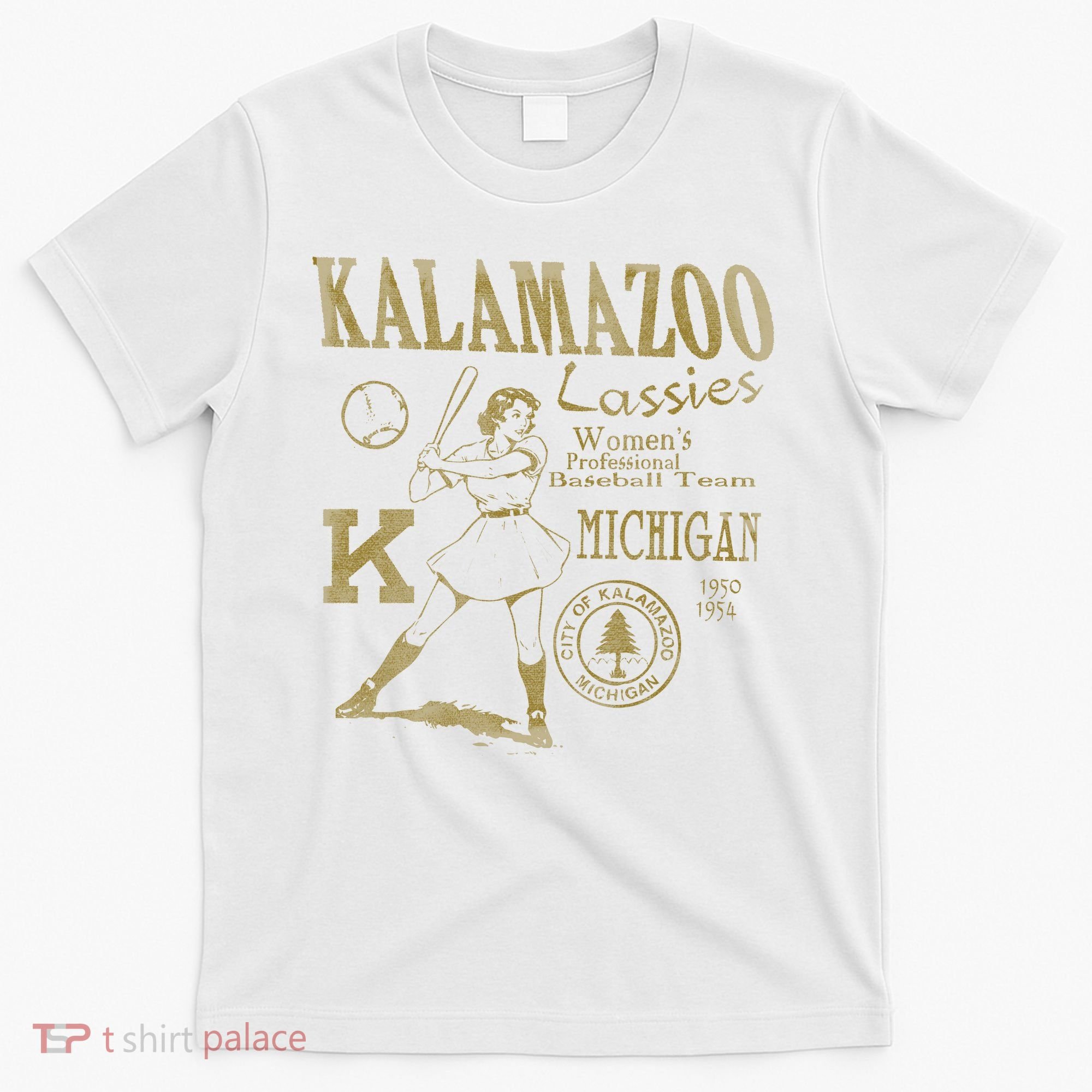 Kalamazoo Lassies Professional Women Baseball Team T-Shirt