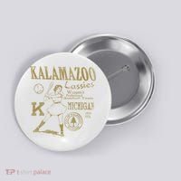 Kalamazoo Lassies Professional Women Baseball Team Button thumb 0