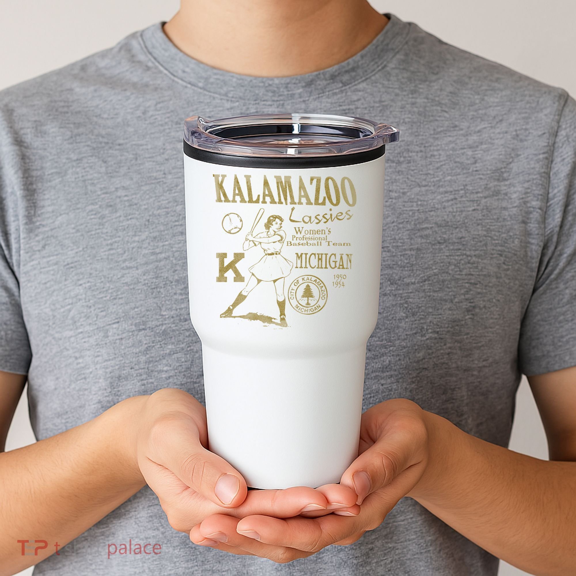 Kalamazoo Lassies Professional Women Baseball Team Tumbler