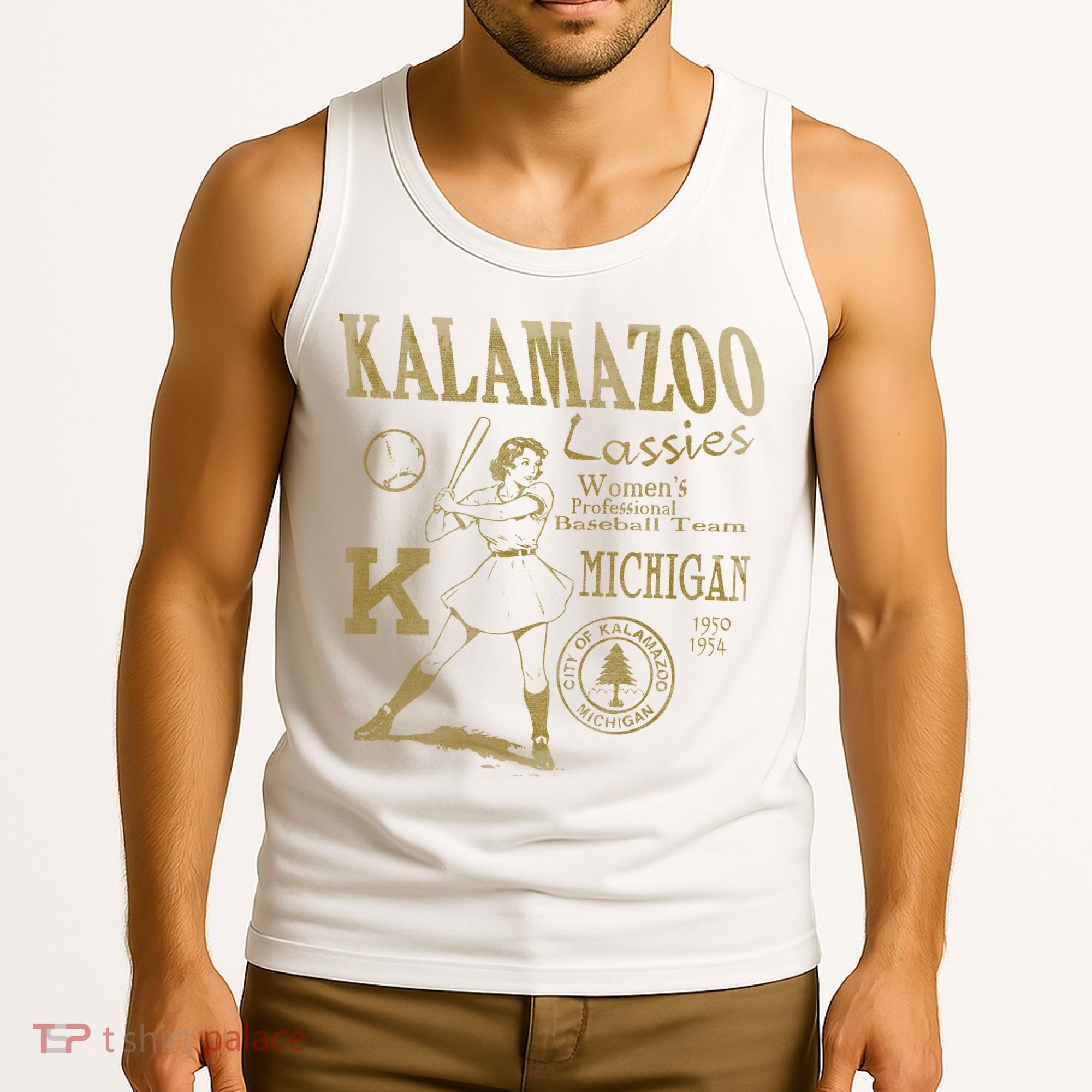 Kalamazoo Lassies Professional Women Baseball Team Tank Top