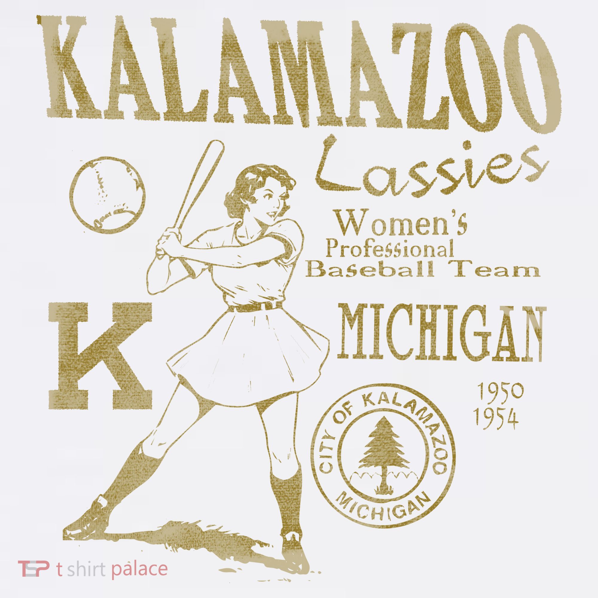 Kalamazoo Lassies Professional Women Baseball Team Tank Top