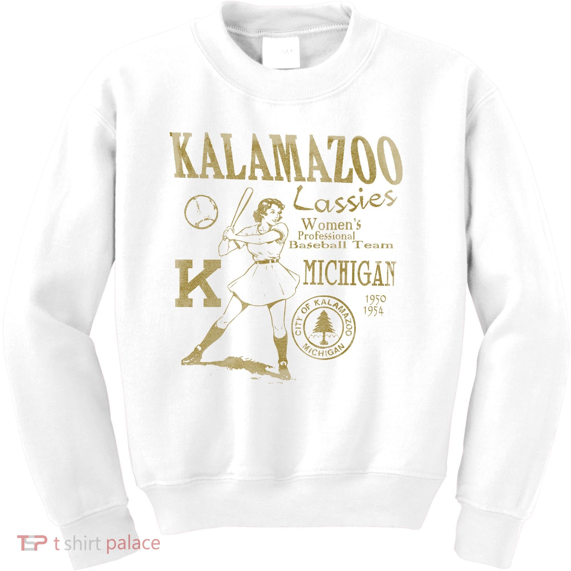 Kalamazoo Lassies Professional Women Baseball Team Kids Sweatshirt