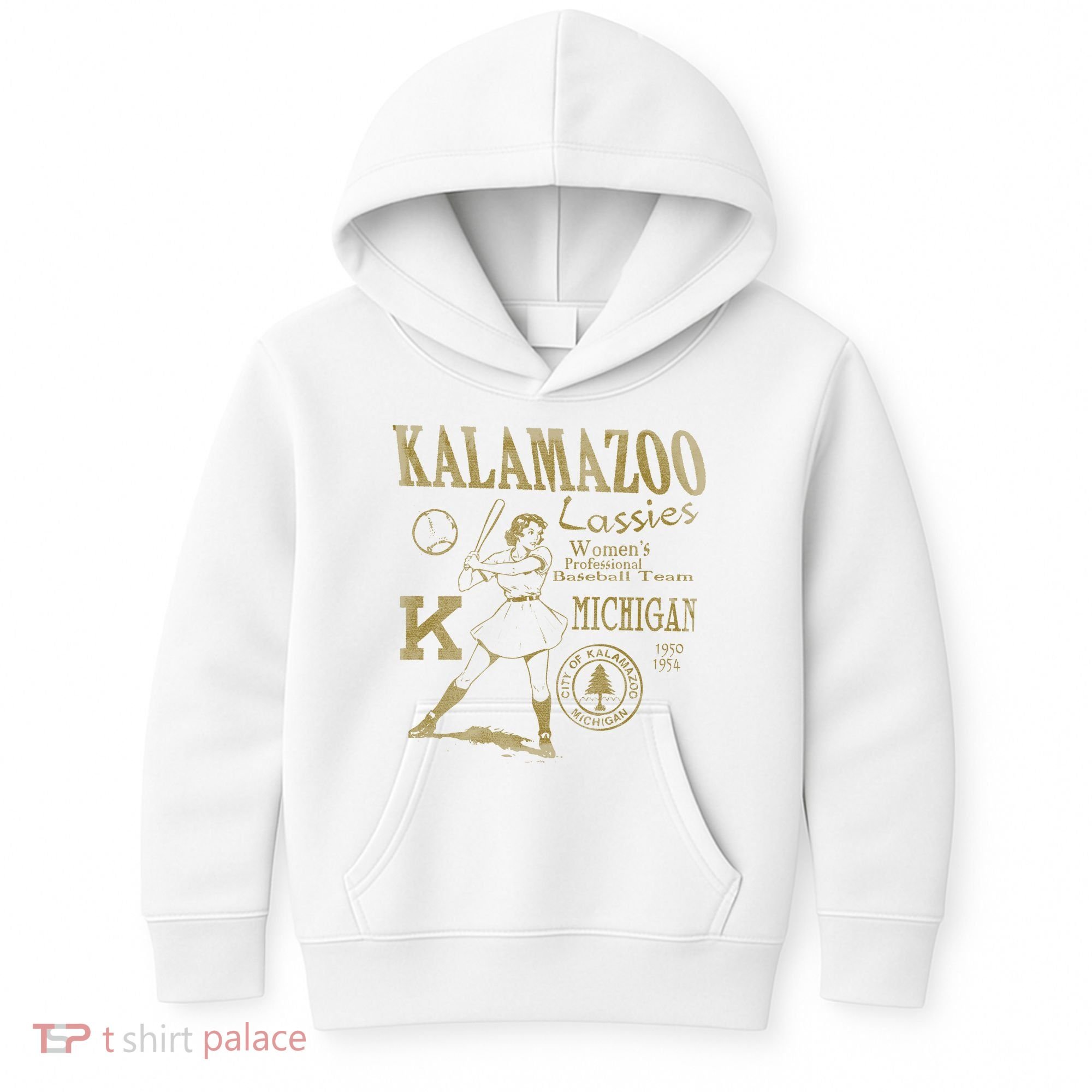 Kalamazoo Lassies Professional Women Baseball Team Kids Hoodie