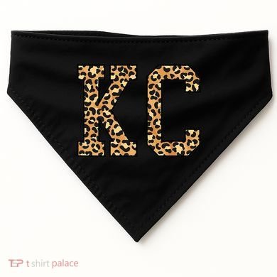 KC Leopard Pattern Wo Kansas City USA-Made Doggie Bandana