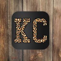 KC Leopard Pattern Wo Kansas City Coaster thumb 0