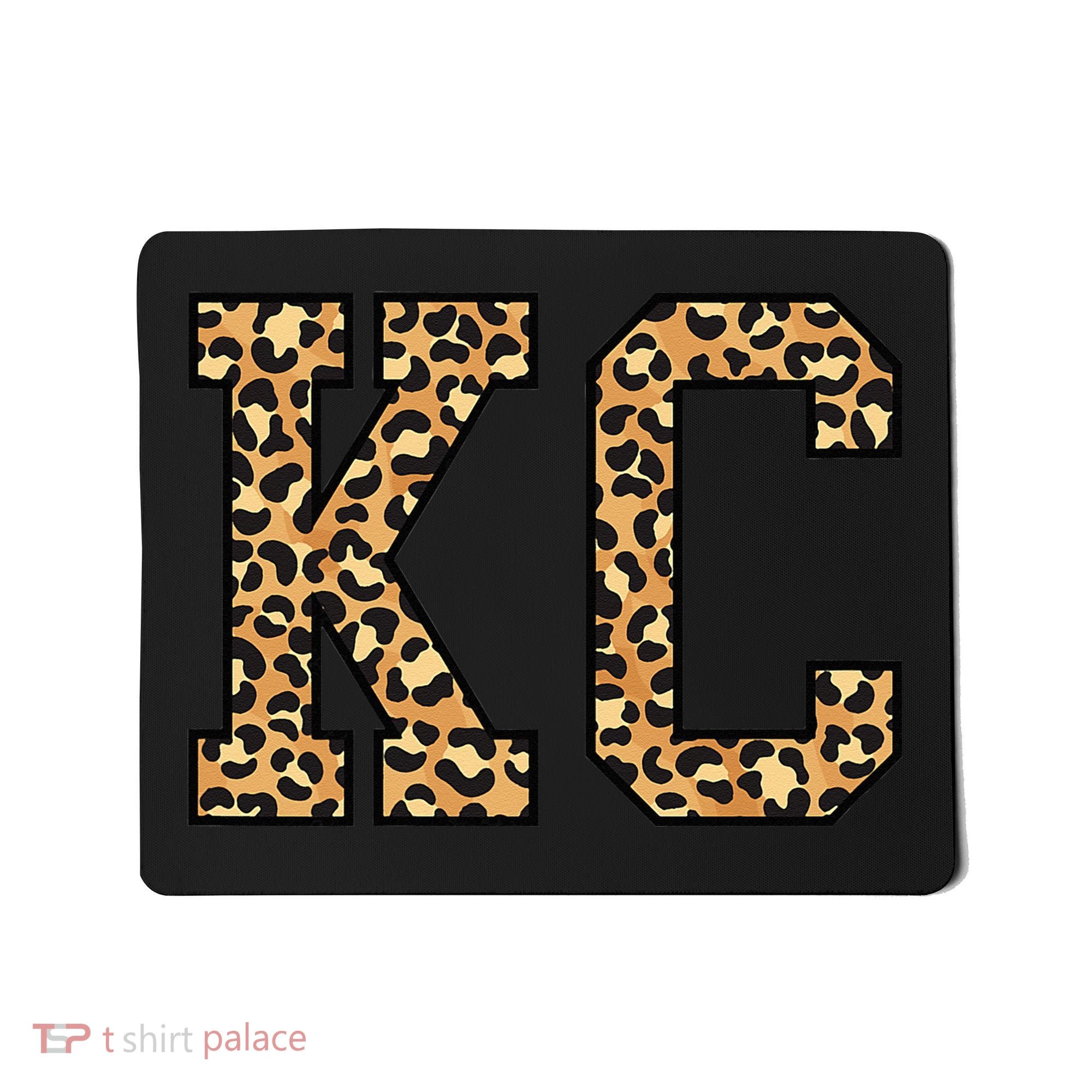 KC Leopard Pattern Wo Kansas City Mousepad