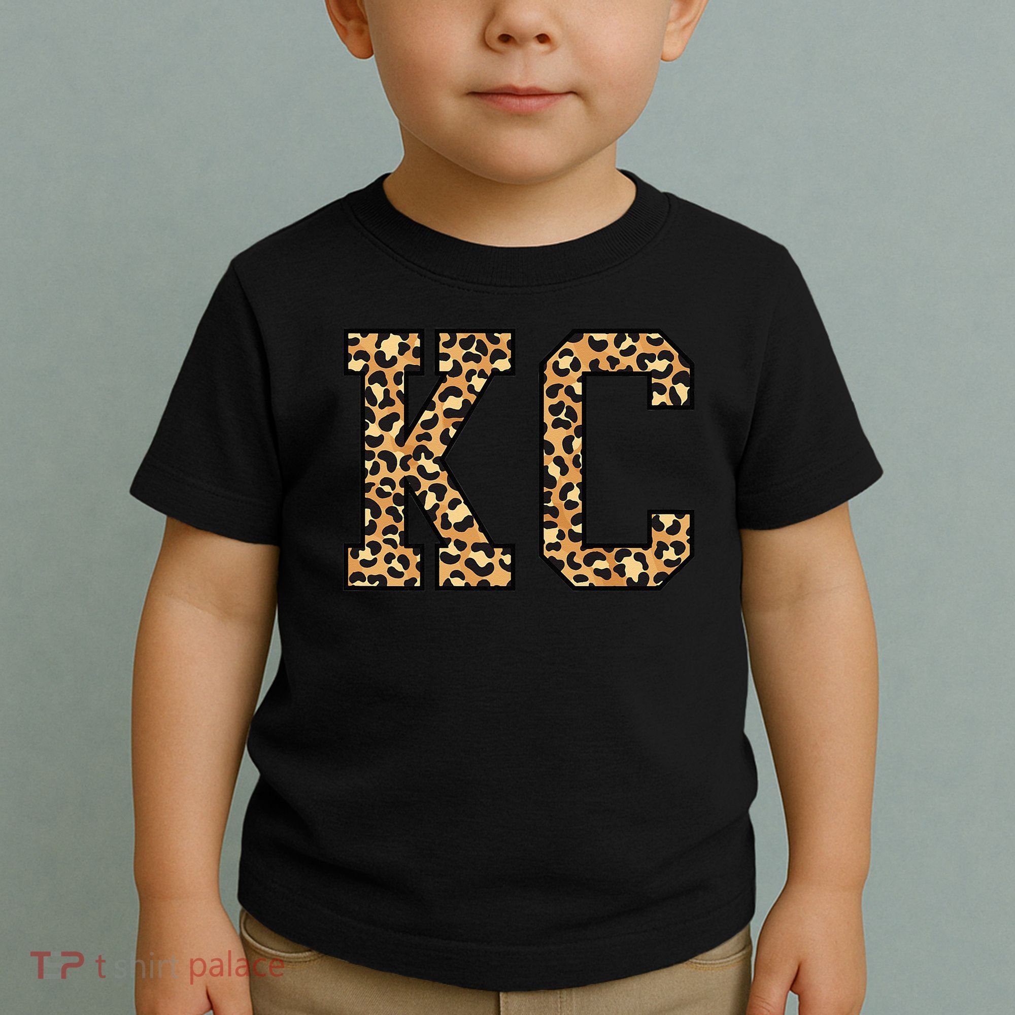KC Leopard Pattern Wo Kansas City Toddler T-Shirt