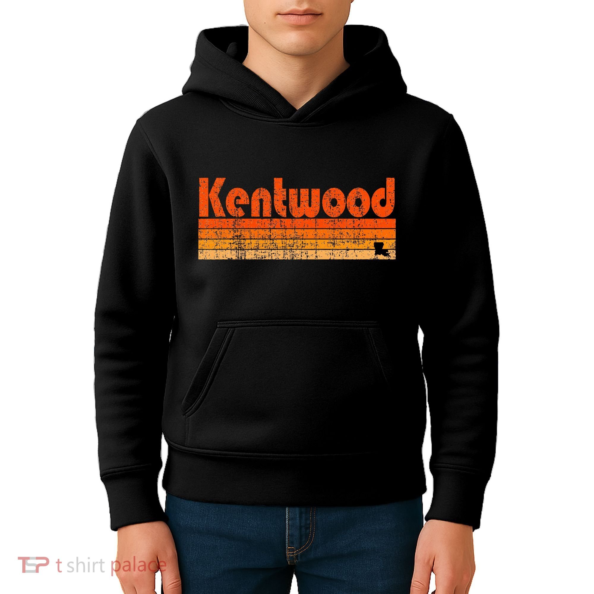 Kentwood Louisiana Retro 80s Style Kids Hoodie