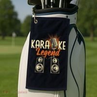Karaoke Legend - Sing Music Bar Singer Singing Music Lover Golf Towel thumb 2