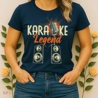 Karaoke Legend - Sing Music Bar Singer Singing Music Lover Women's T-Shirt thumb 2