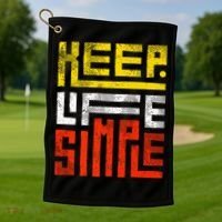 Keep Life Simple  Golf Towel thumb 1