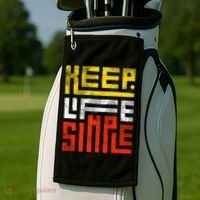 Keep Life Simple  Golf Towel thumb 2