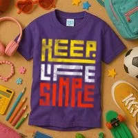 Keep Life Simple  Kids T-Shirt thumb 3
