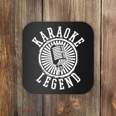 Karaoke Legend Singing Microphone Party Singer Gift Coaster