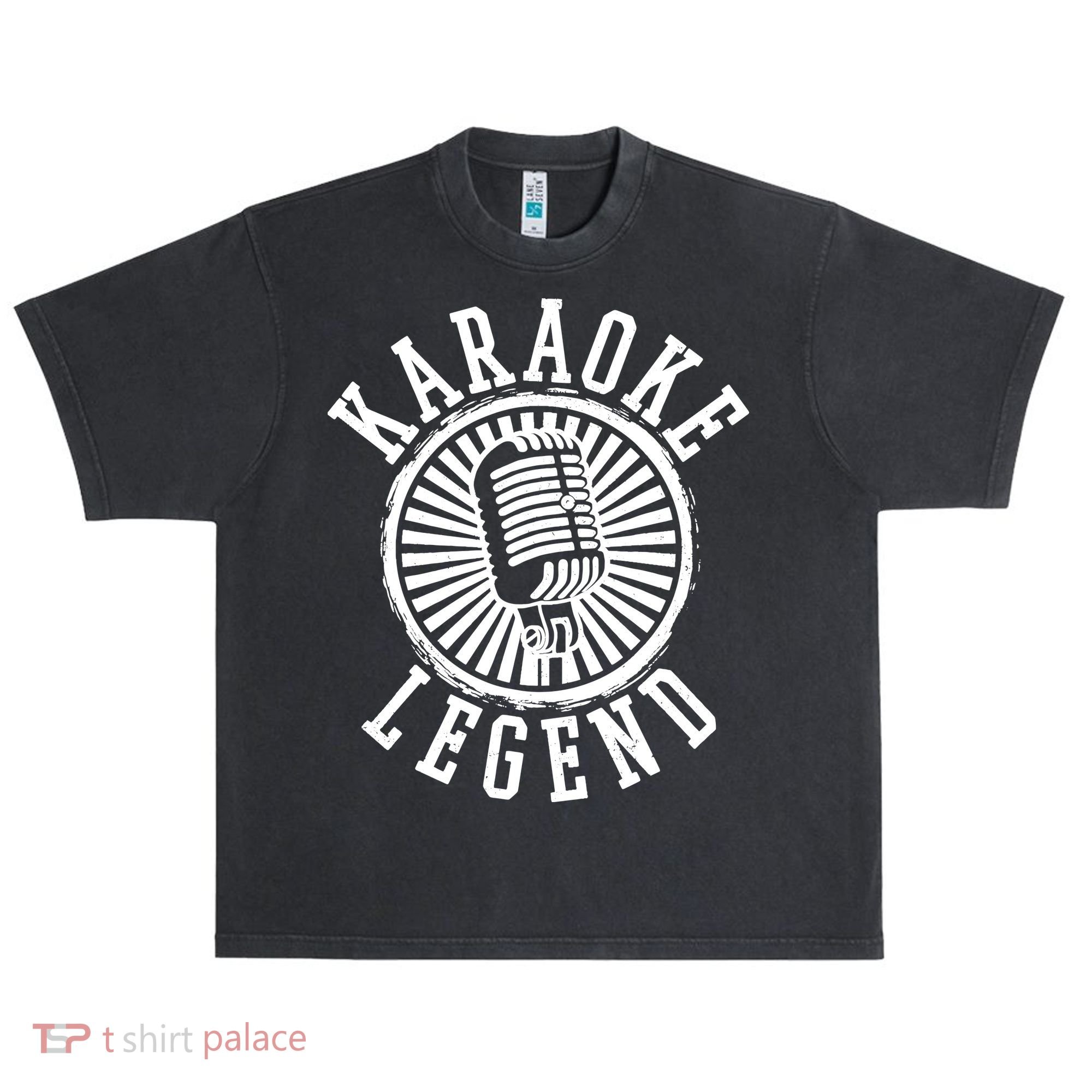 Karaoke Legend Singing Microphone Party Singer Gift Urban Oversized Heavyweight T-Shirt