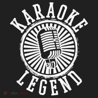 Karaoke Legend Singing Microphone Party Singer Gift Urban Oversized Heavyweight T-Shirt