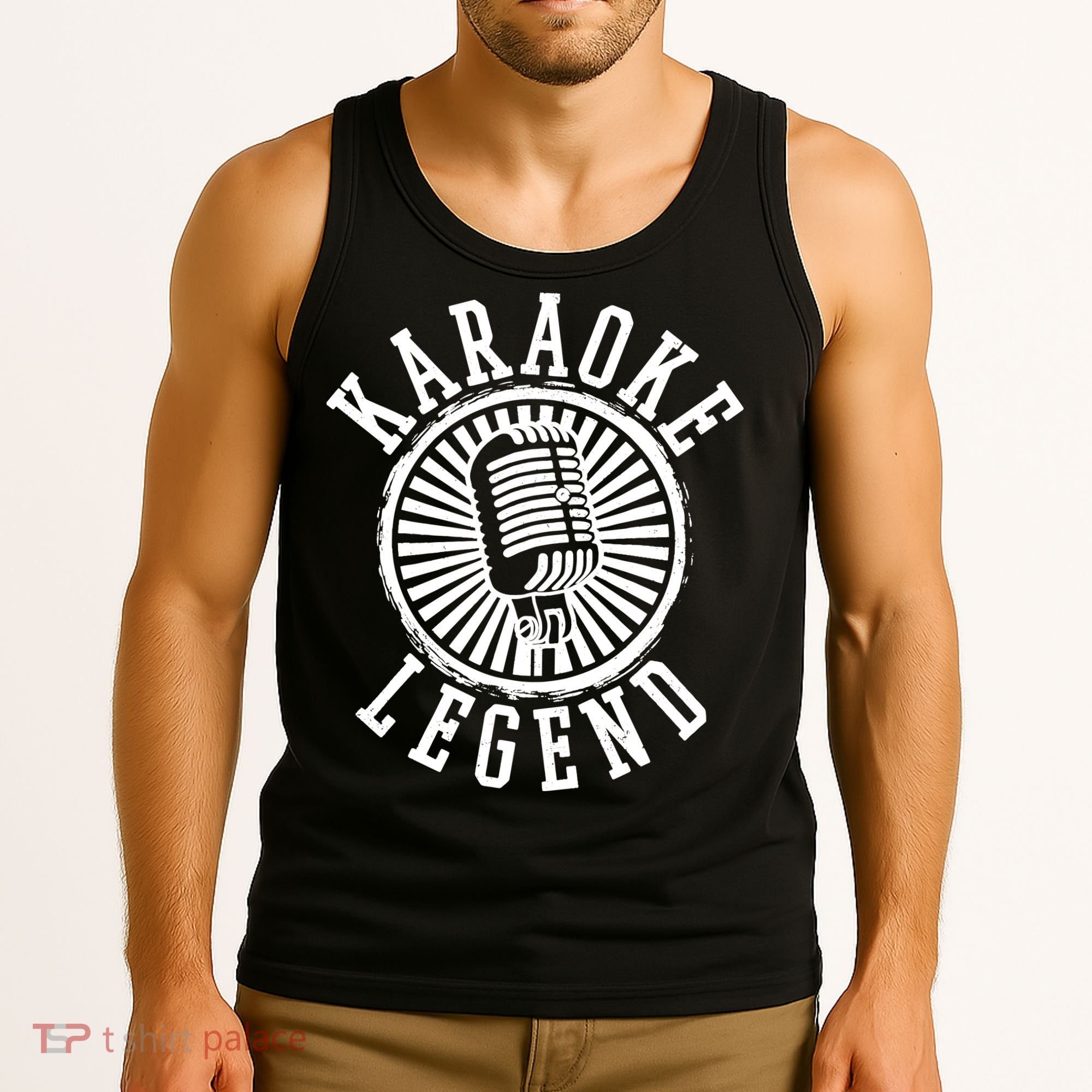 Karaoke Legend Singing Microphone Party Singer Gift Tank Top