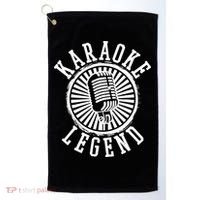 Karaoke Legend Singing Microphone Party Singer Gift Golf Towel thumb 0