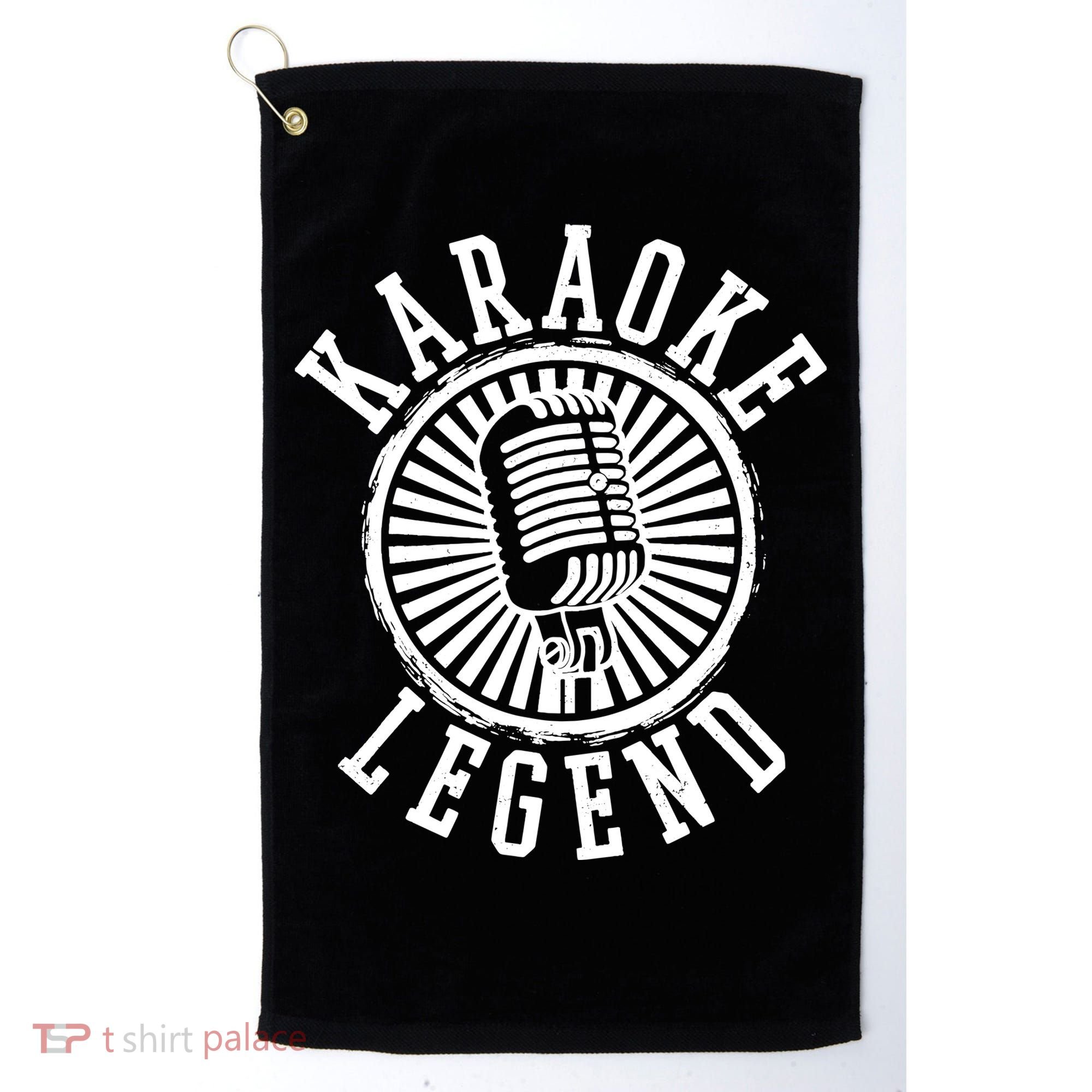Karaoke Legend Singing Microphone Party Singer Gift Golf Towel