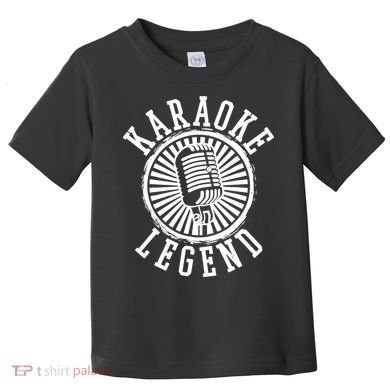 Karaoke Legend Singing Microphone Party Singer Gift Toddler T-Shirt