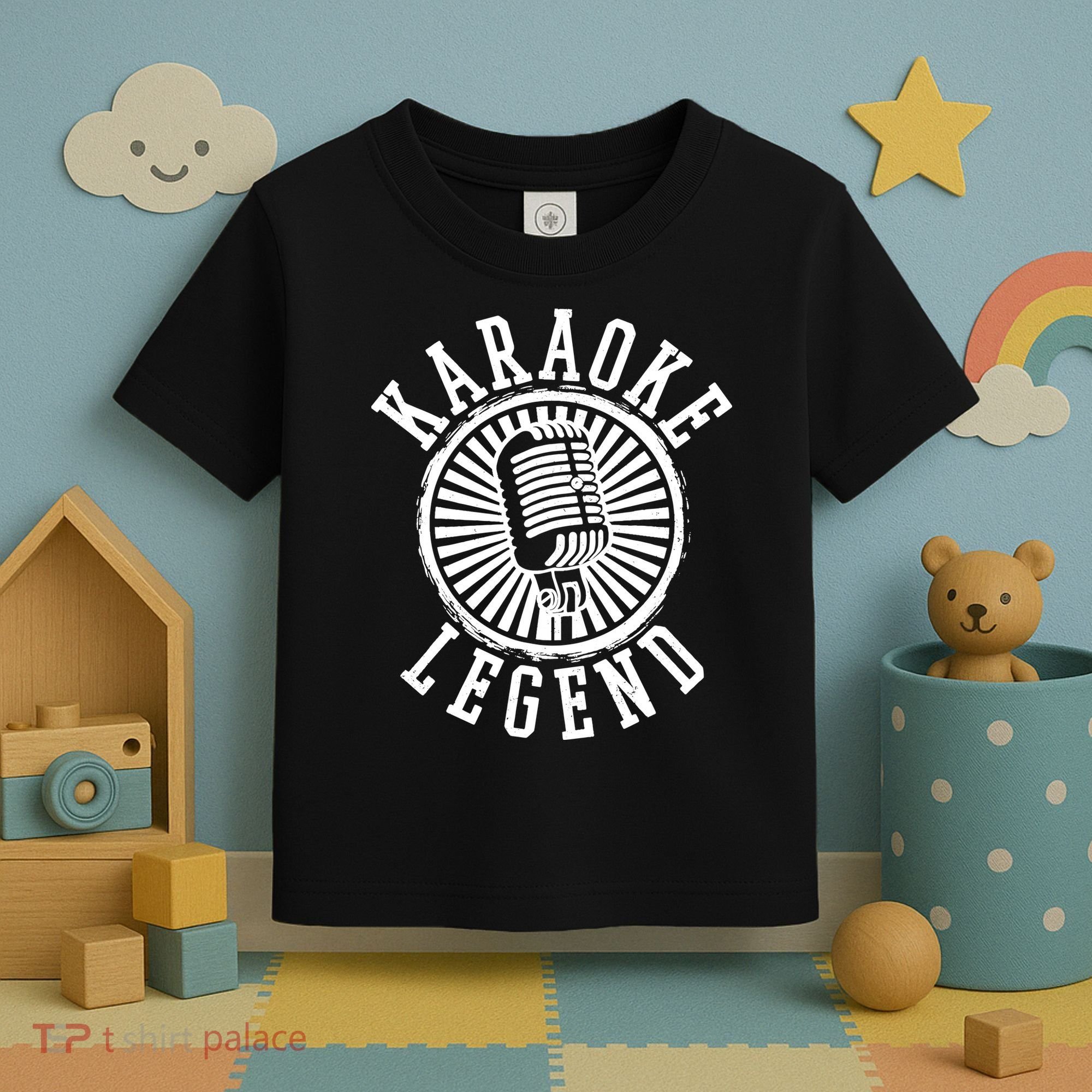Karaoke Legend Singing Microphone Party Singer Gift Toddler T-Shirt