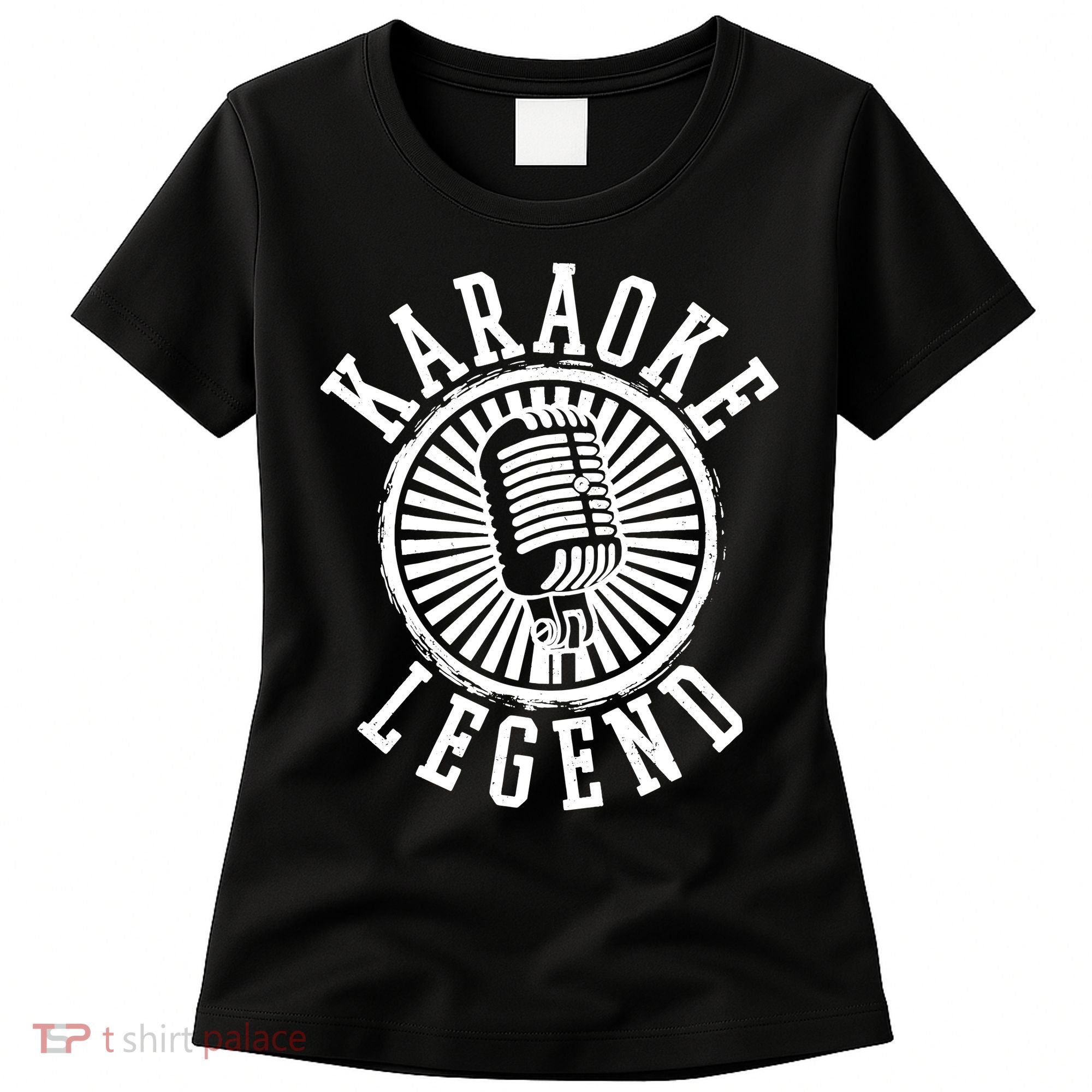 Karaoke Legend Singing Microphone Party Singer Gift Women's T-Shirt