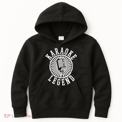 Karaoke Legend Singing Microphone Party Singer Gift Kids Hoodie