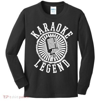 Karaoke Legend Singing Microphone Party Singer Gift Kids Long Sleeve Shirt