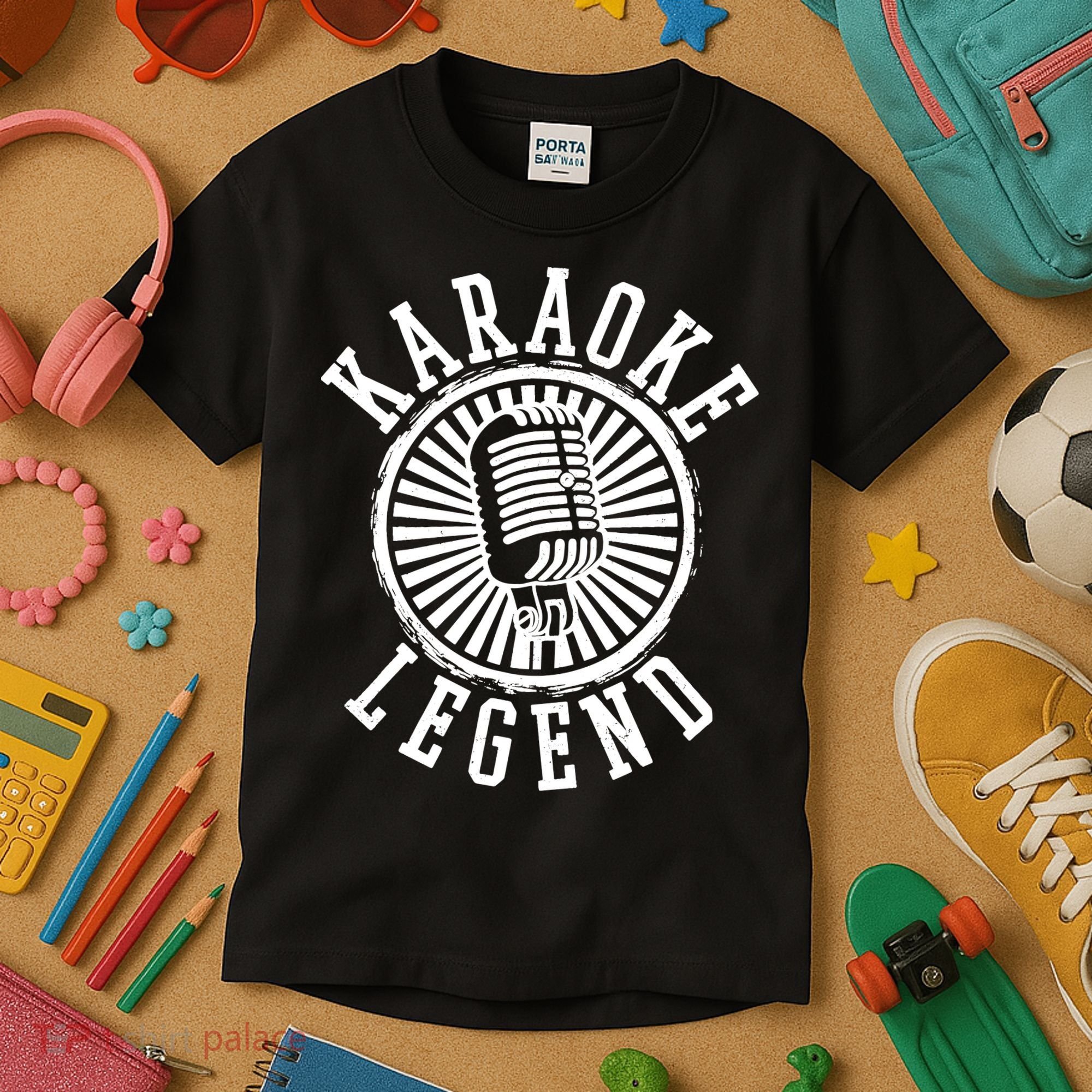 Karaoke Legend Singing Microphone Party Singer Gift Kids T-Shirt