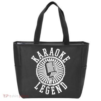 Karaoke Legend Singing Microphone Party Singer Gift Tote Bag