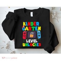 Kindergarten Level Unlocked Back To School First Day Gamer Gift Sweatshirt thumb 2