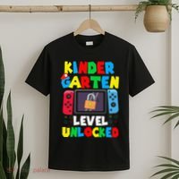 Kindergarten Level Unlocked Back To School First Day Gamer Gift T-Shirt thumb 2