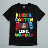 Kindergarten Level Unlocked Back To School First Day Gamer Gift T-Shirt thumb 5