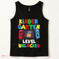 Kindergarten Level Unlocked Back To School First Day Gamer Gift Tank Top thumb 2