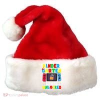 Kindergarten Level Unlocked Back To School First Day Gamer Gift Santa Hat thumb 0