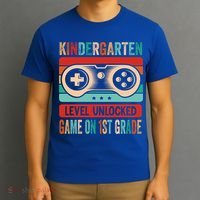 Kindergarten Level Unlocked Game On 1St Grade Video Gamer Meaningful Gift T-Shirt thumb 3