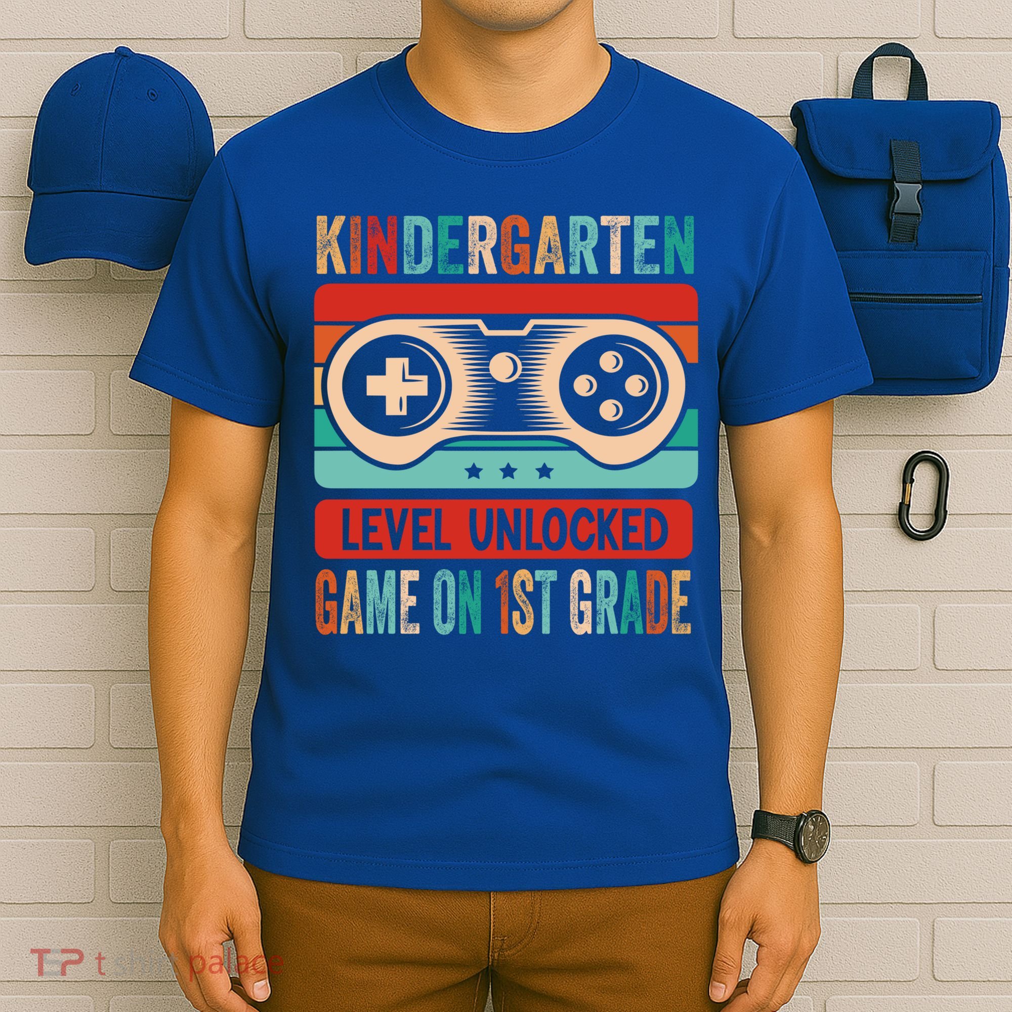 Kindergarten Level Unlocked Game On 1St Grade Video Gamer Meaningful Gift T-Shirt