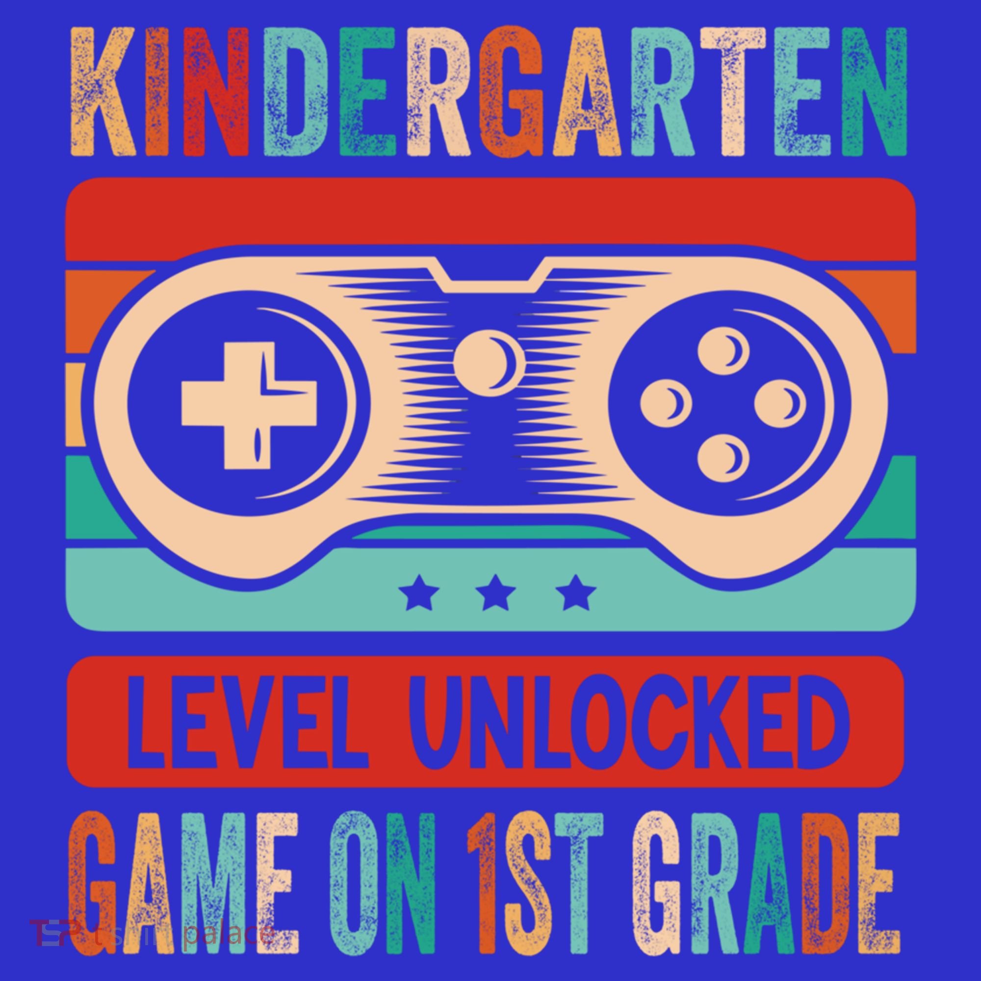 Kindergarten Level Unlocked Game On 1St Grade Video Gamer Meaningful Gift Polo
