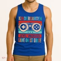 Kindergarten Level Unlocked Game On 1St Grade Video Gamer Meaningful Gift Tank Top thumb 3