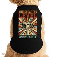 Kindergarten Level Unlocked Back To School Kindergarten Doggie Tank thumb 0
