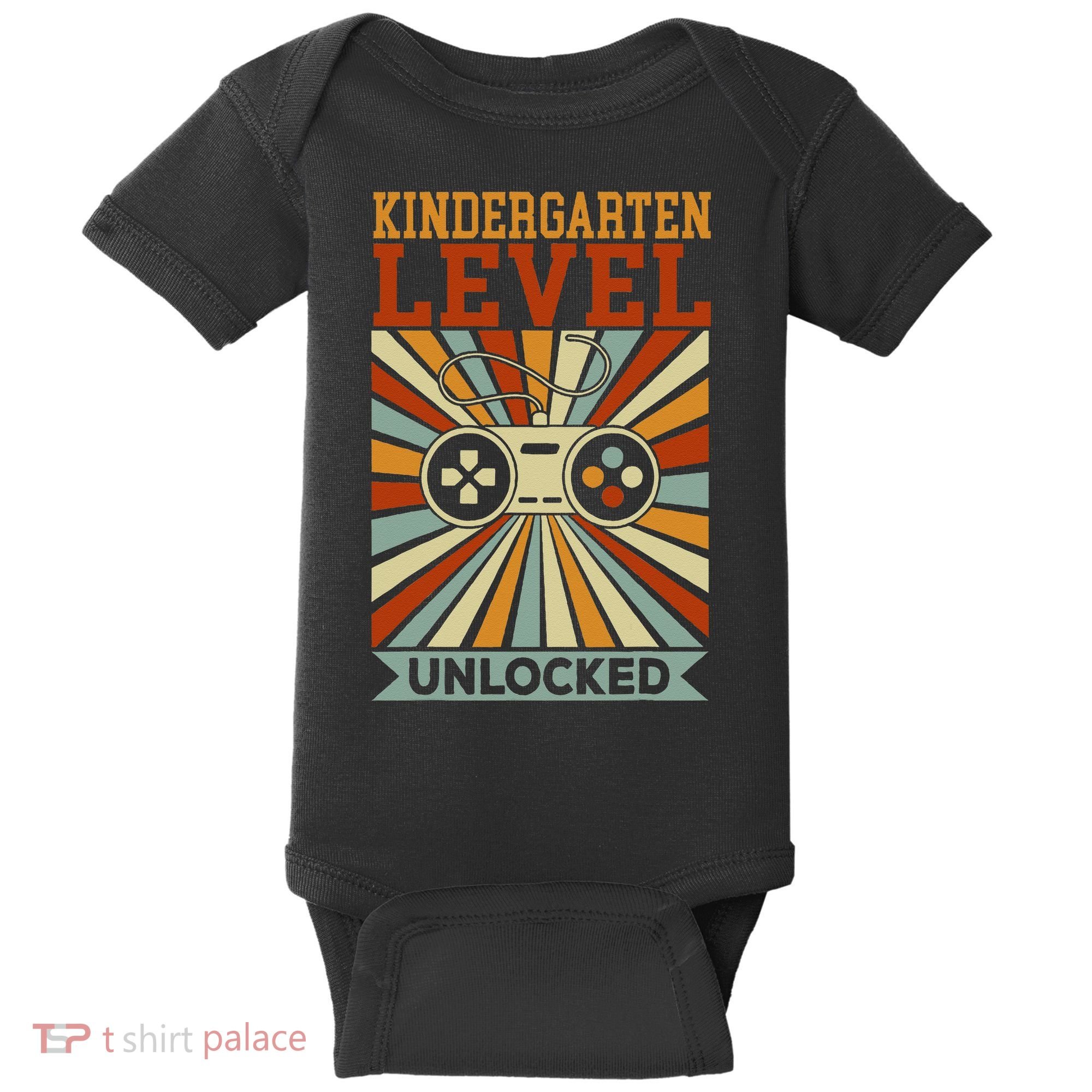 Kindergarten Level Unlocked Back To School Kindergarten Baby Bodysuit