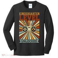 Kindergarten Level Unlocked Back To School Kindergarten Kids Long Sleeve Shirt thumb 0