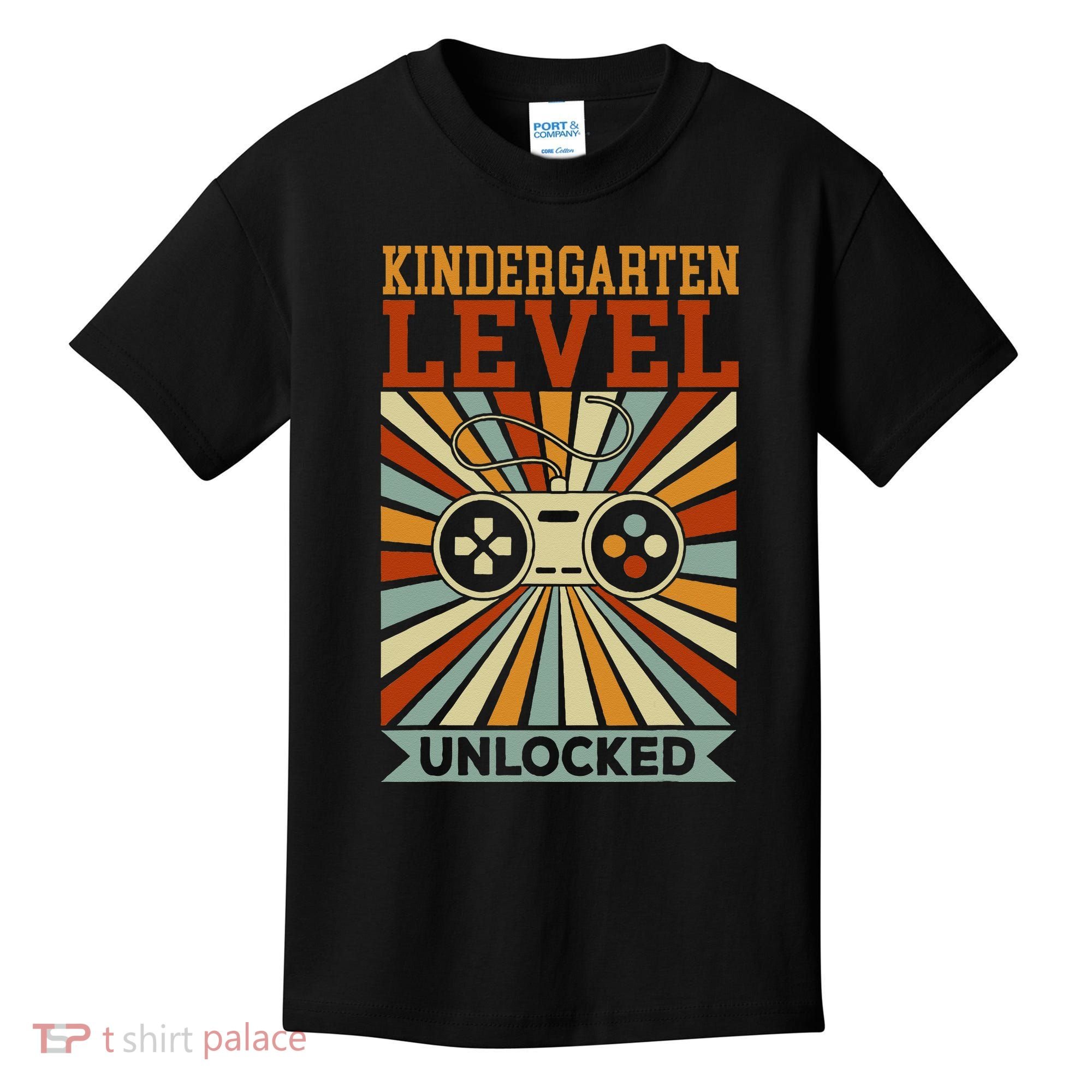 Kindergarten Level Unlocked Back To School Kindergarten Kids T-Shirt