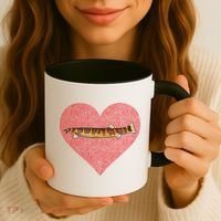 Kuhli Loach Valentines Day Fish Love Fingerprint Cool Gift Coffee Mug thumb 3
