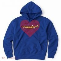Kuhli Loach Valentines Day Fish Love Fingerprint Cool Gift Hoodie thumb 0