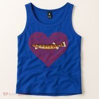Kuhli Loach Valentines Day Fish Love Fingerprint Cool Gift Tank Top thumb 2
